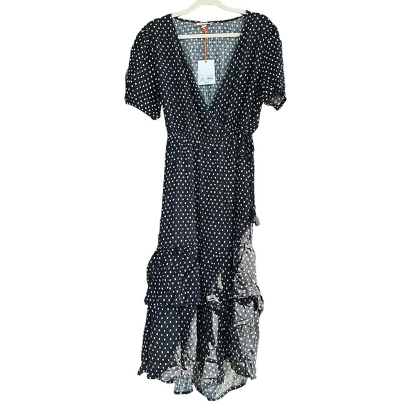 Knox Rose Polka Dot Wrap Dress - Picture 2 of 5